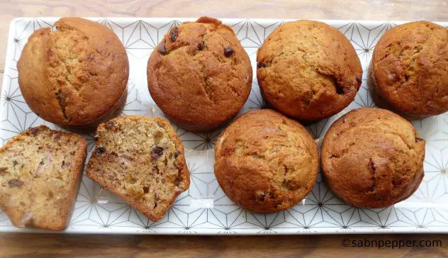 banana bread petites de chocolat raisins secs