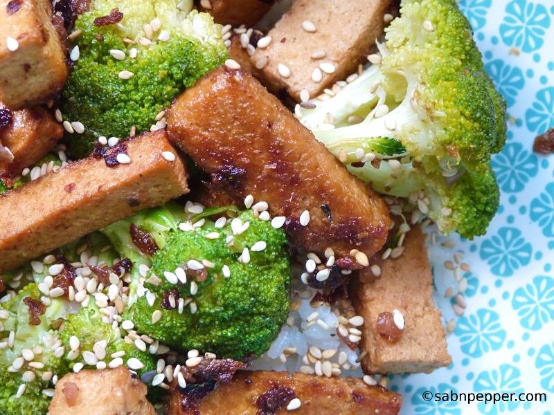 Tofu grillé brocoli et sésame