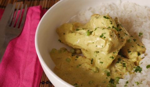 poulet curry et lait de coco parfumé