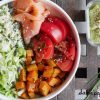 Poke bowl au saumon fumé et houmous de fèves #pokebowl #bowl #antigaspi