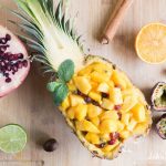 Salade de fruits exotiques : mangue, ananas et grenade : la recette facile