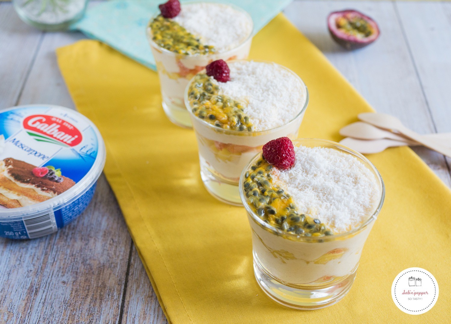 Tiramisu mangue noix de coco : facile et gourmand