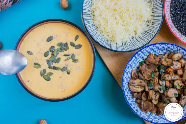 velouté aux patates douces et lentilles