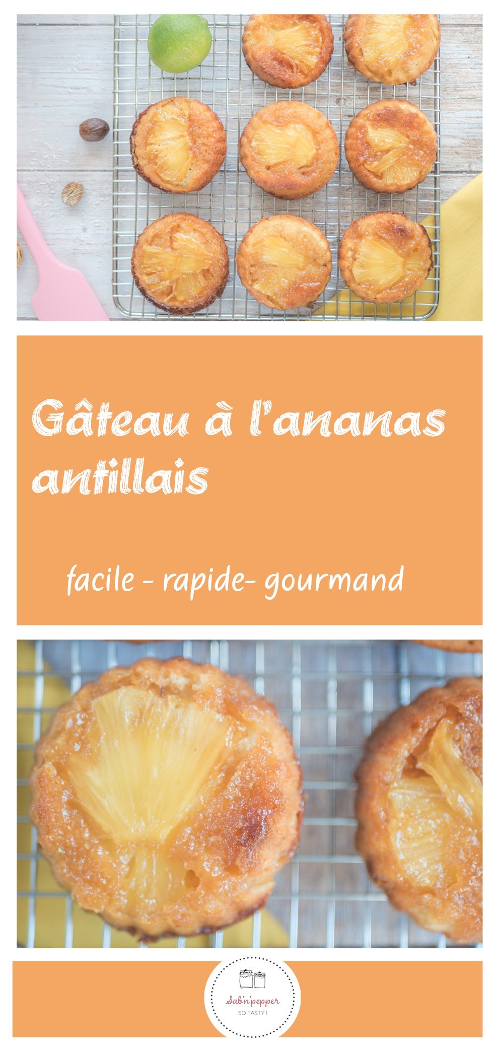 Gâteau à l'ananas ; une recette facile simple et gourmande sans sucre raffiné