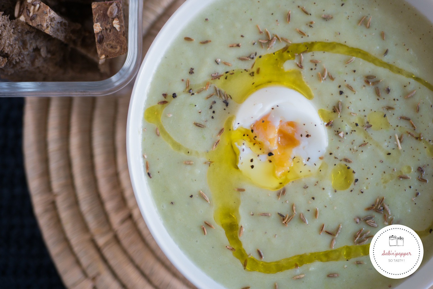 Soupe poireaux panais aux graines de cumin 