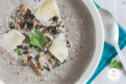 Velouté de champignons au parmesan