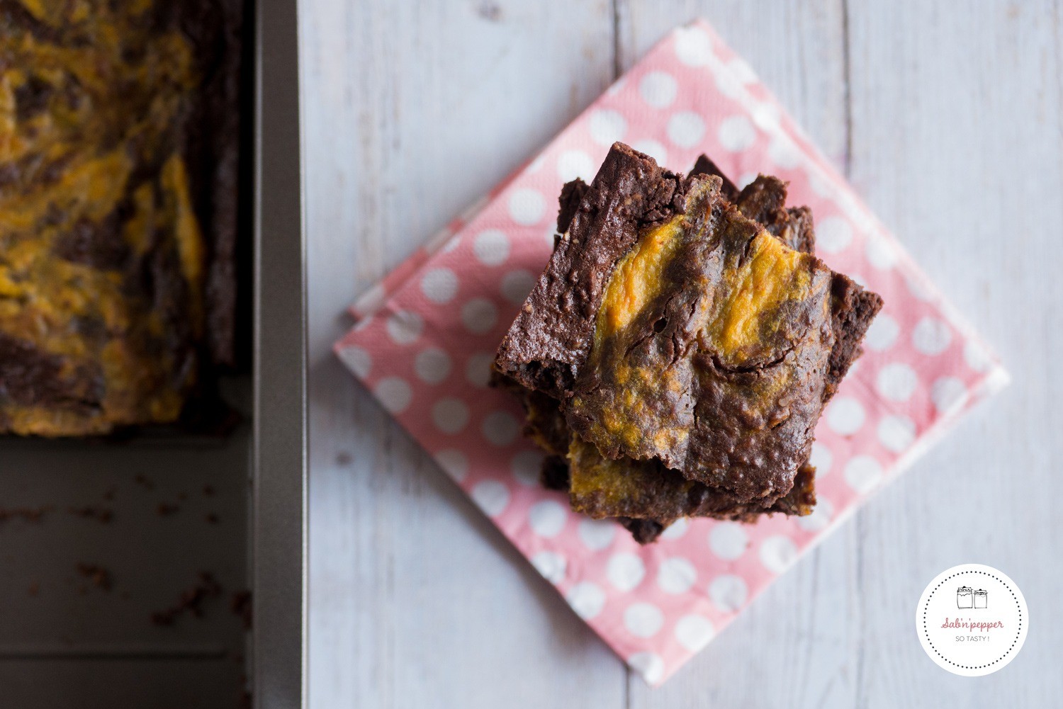 Brownie au chocolat sans beurre et potimarron