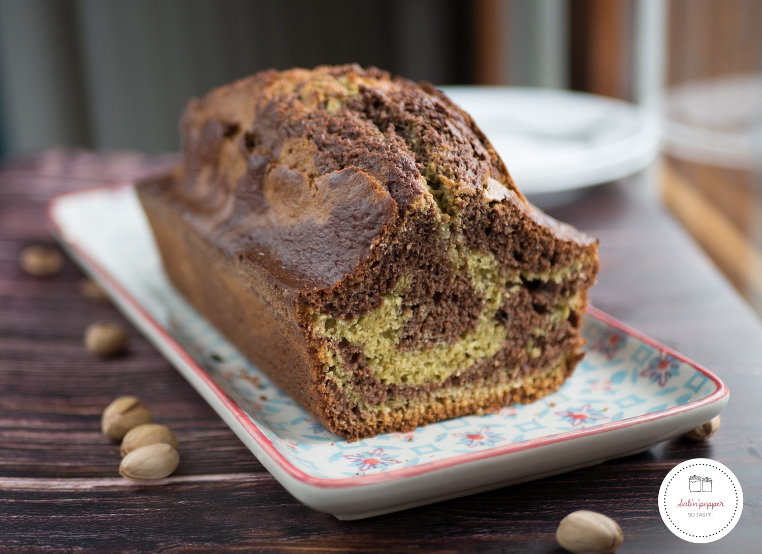 Gâteau marbré chocolat pistache : une recette facile et savoureuse #gateaumarbré #gateaufacile