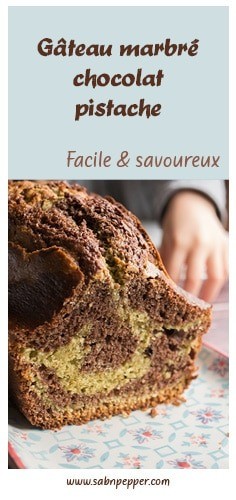 Gâteau marbré chocolat pistache : la recette facile