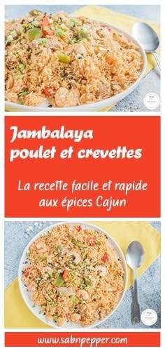 Ce jambalaya poulet et crevettes est un plat savoureux et facile à réaliser #jambalaya #recettejambalaya #jambalayapoulet #jambalayacrevettes