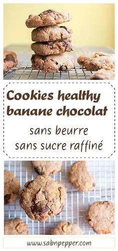 Cookies healthy : sans sucre raffiné et sans beurre et très facile à réaliser #recettefacile #cookies #cookieshealthy #cookiesrecipe