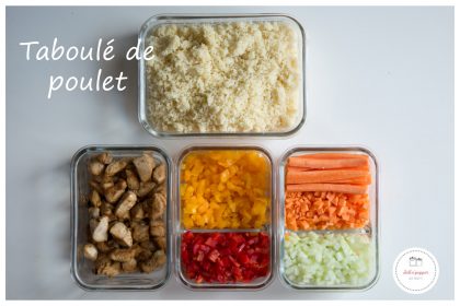 Batch cooking : taboulé de poulet