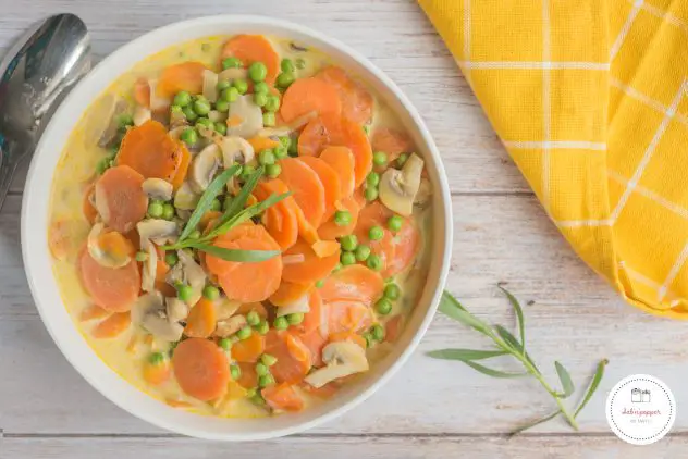 Blanquette de légumes à l'estragon : une recette simple et savoureuse #blanquettedelégumes #recetteestragon #estragon 