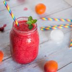 Une recette de smoothie facile et rapide #sanslactose #sansgluten : le Smoothie frmaboise abricot goyave #smoothie #smoothieframboise #boisson #recettefacile