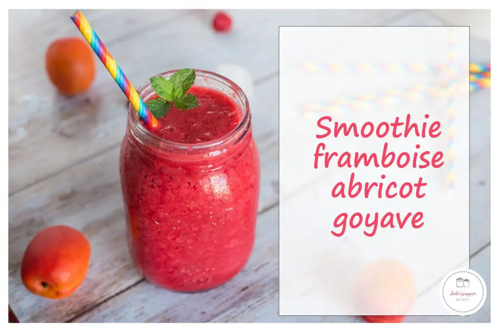 Smoothie frmaboise abricot goyave #smoothie #smoothieframboise #boisson #recettefacile