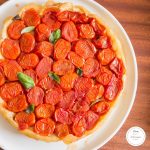 tatin de tomates cerises au miel et au basilic #tarte #arted'été #été