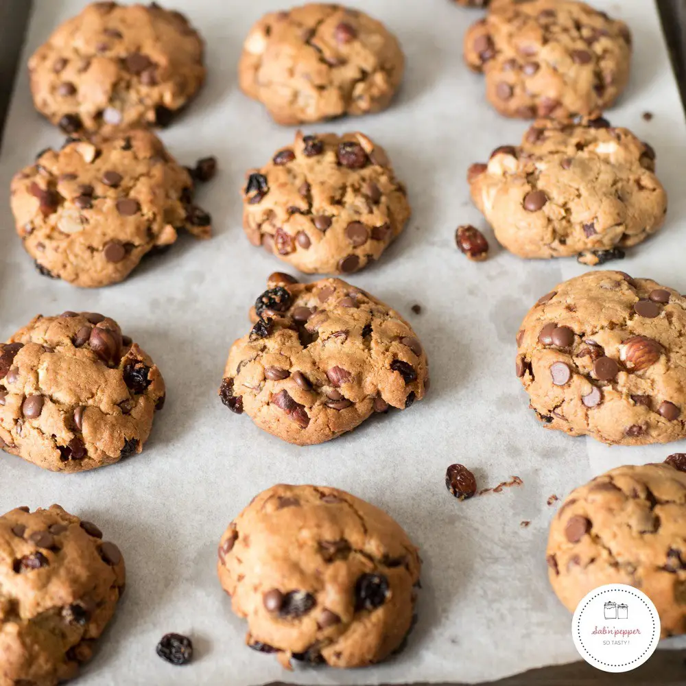 Cookies aux pépites de chocolat sans lactose et sans œufs