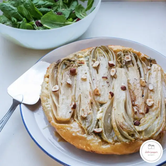 Tarte tatin d'endives au Bleu