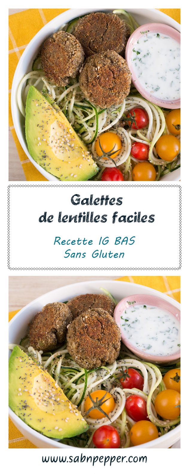 Galettes de lentilles vertes : une recette sansgluten, IGbas qui plaira à toute la famille #igbas #recette #sansgluten