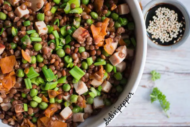 Recettes de lentilles à la cantonnaise : originale et savoureuse ! #lentilles #recettefacile