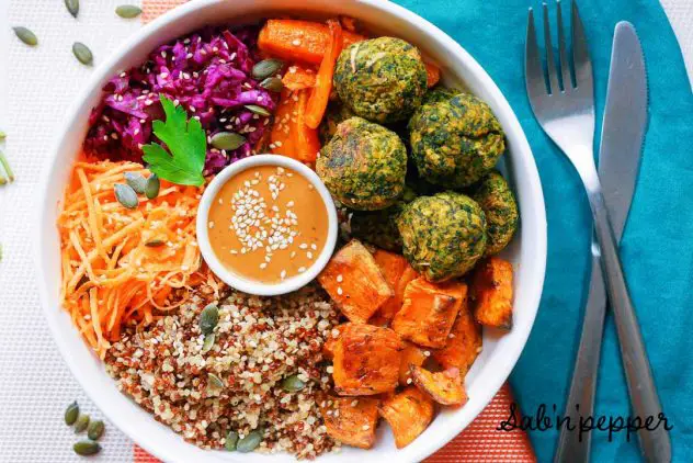 Falafels aux épinards : une recette healthy ultra-facile #falafels #recette #recettefacile #epinard #recettedesaison #falafelbowl