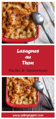 Lasagnes au thon : une recette facile familiale et savoureuse #recette #lasagnes #recettefacile #recettefamiliale