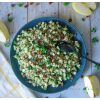 Green taboulé : pour faire le plein de vitamines ! Courgettrs, concombre, pomme.. Un vrai régal ! #healthyfood #salade #printemps #recettequinoa