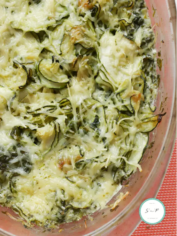 Gratin épinards courgettes : la recette facile et rapide #recette #sansgluten #igbas