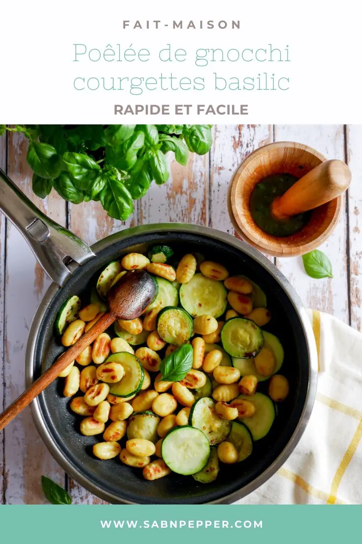 Gnocchi courgettes basilic : facile et gourmande #gnocchi #recette #cuisine