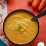 Velouté lentilles corail et carottes : une recette facile et rapide qui plaira à toute la famille #velouté #carottes #lentillescorail #recettelentilles