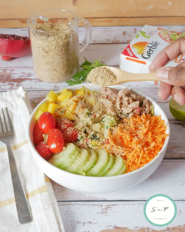 Poke bowl thon mangue passion : une recette healthy simple et rapide