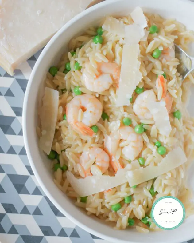 Recette risetti crevettes petites pois : une recette rapide et savoureuse