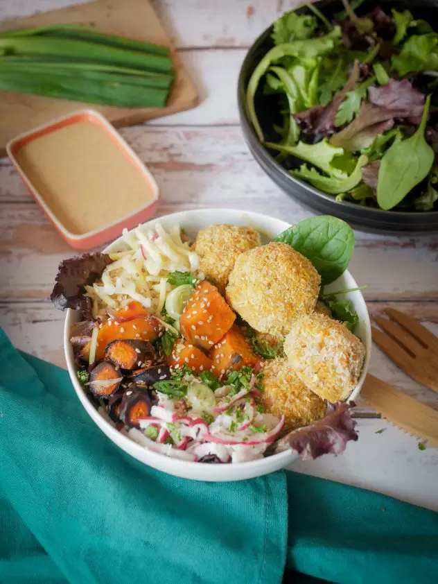 Croquettes de patates douces et pois chiches : une recettes vegan sans lactose sans gluten