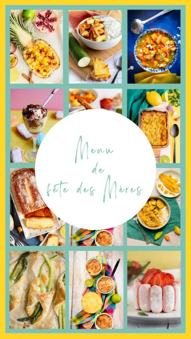 Menu pour la fête des mères